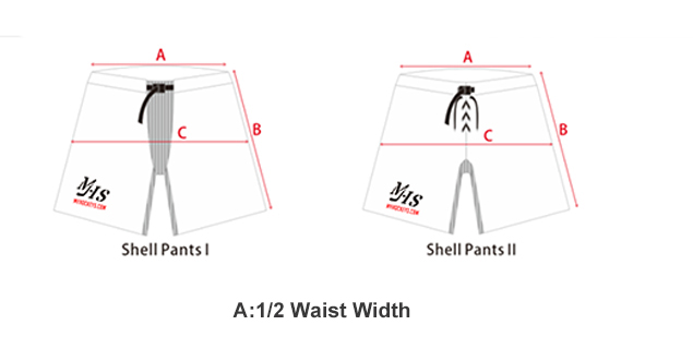 HOCKEY PANTS SIZE CHART